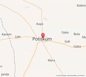 Map of Potiskum, Yobe