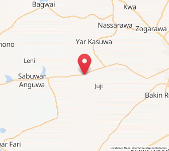 Map of Rimin Gado, Kano