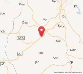 Map of Riyom, Plateau