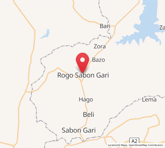 Map of Rogo, Kano