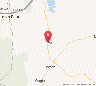 Map of Ruma, Katsina