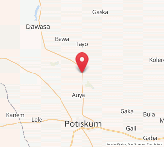 Map of Sabon Garin Nangere, Yobe