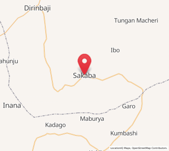 Map of Sakaba, Kebbi