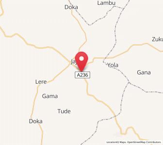 Map of Saminaka, Kaduna
