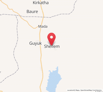 Map of Shelleng, Adamawa