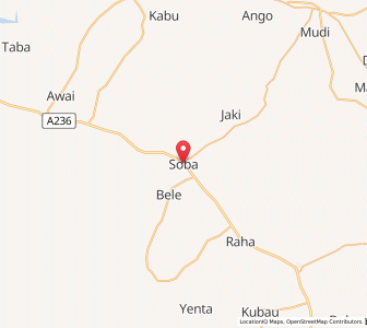 Map of Soba, Kaduna