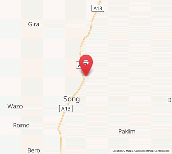 Map of Song, Adamawa