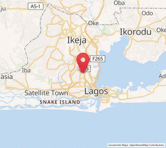 Map of Surulere, Lagos