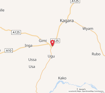 Map of Tegina, Niger