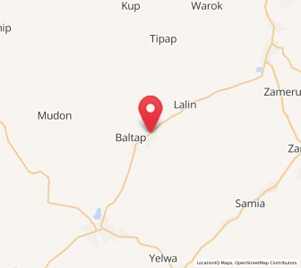 Map of Tunkus, Plateau
