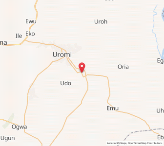 Map of Ubiaja, Edo