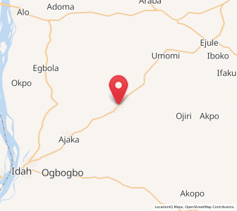 Map of Ugwolawo, Kogi