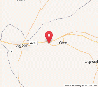 Map of Umunede, Delta