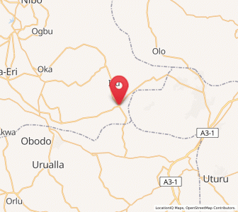 Map of Umunze, Anambra