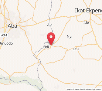 Map of Urua Inyang, Akwa Ibom