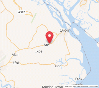 Map of Urue Offong, Akwa Ibom