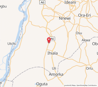 Map of Uruobo-Okija, Anambra