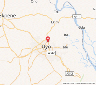 Uyo Map Sign Uyo, Akwa Ibom Sunrise and Sunset Times