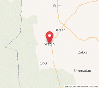 Map of Wagini, Katsina