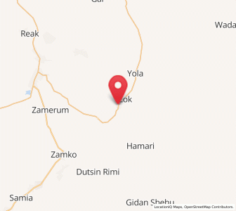 Map of Wase, Plateau