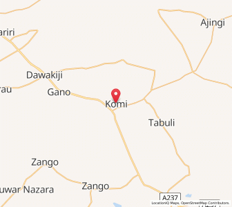 Map of Wudil, Kano