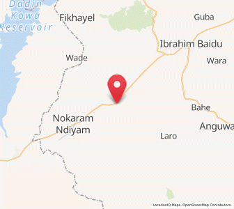 Map of Wuyo, Borno