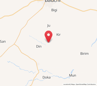 Map of Yamrat, Bauchi