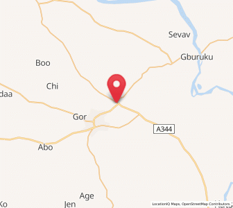 Map of Yandev, Benue