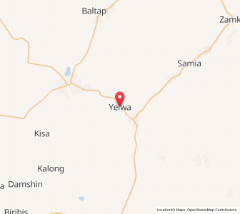 Map of Yelwa, Plateau