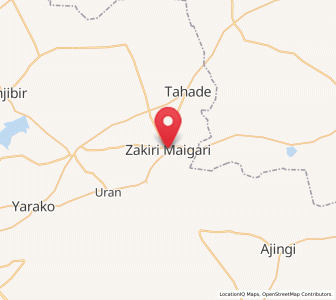 Map of Zakirai, Kano
