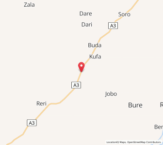 Map of Zalanga, Bauchi