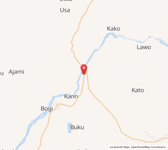 Map of Zungeru, Niger