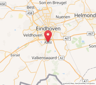 Map of Aalst, North Brabant