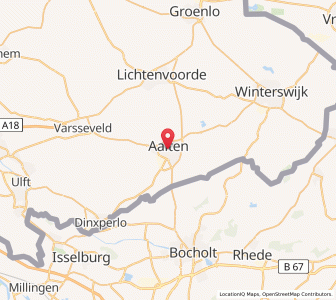 Map of Aalten, Gelderland