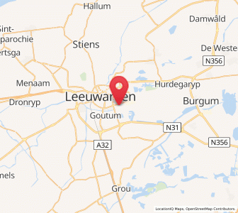 Map of Aldlân-Oost, Friesland