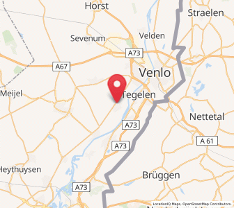 Map of Baarlo, Limburg
