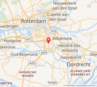 Map of Barendrecht, South Holland