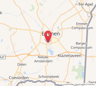 Map of Bargeres, Drenthe