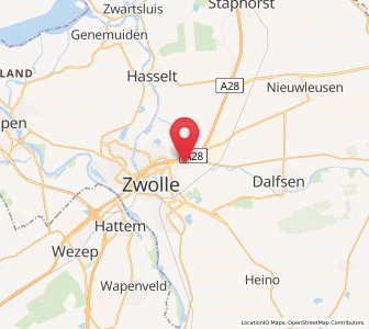 Map of Berkum, Overijssel
