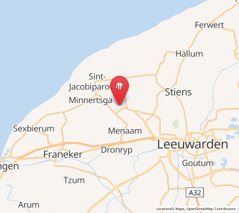 Map of Berltsum, Friesland