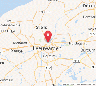 Map of Bilgaard, Friesland