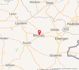 Map of Borculo, Gelderland