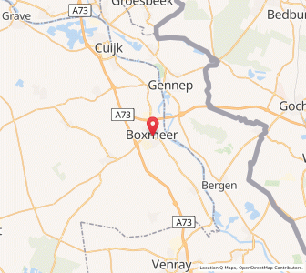 Map of Boxmeer, North Brabant