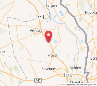 Map of Castenray, Limburg