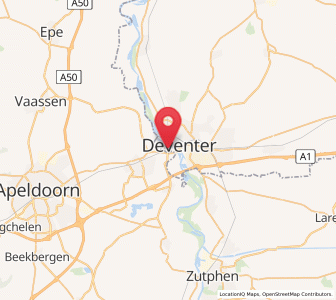 Map of De Hoven, Overijssel