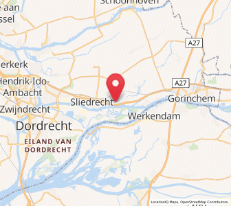 Map of De Peulen, South Holland
