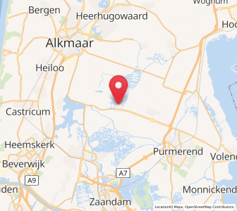 Map of De Rijp, North Holland