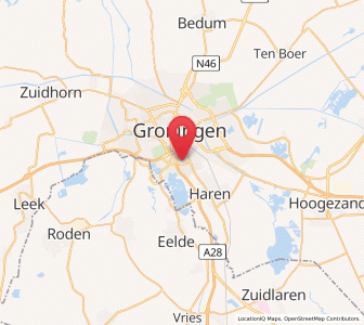 Map of De Wijert, Groningen