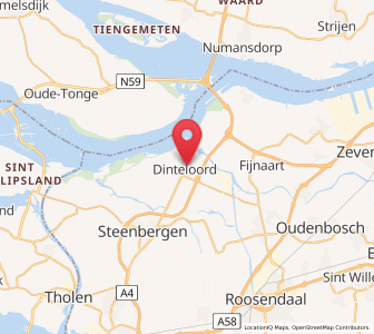 Map of Dinteloord, North Brabant