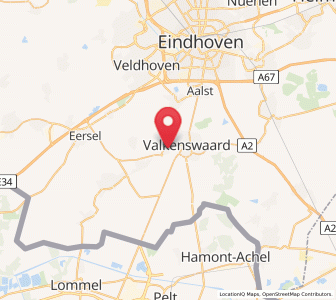 Map of Dommelen, North Brabant